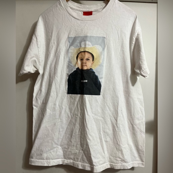 FULL SEND white Tshirt Cowboy Sz L - Picture 2 of 6